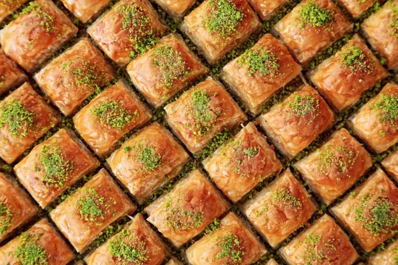 Baklavas à la pistache faits maison